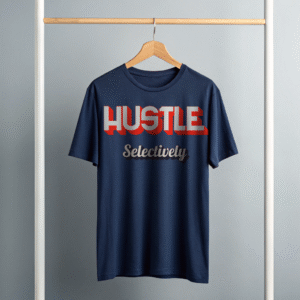 "Hustle" Round Neck T-Shirt